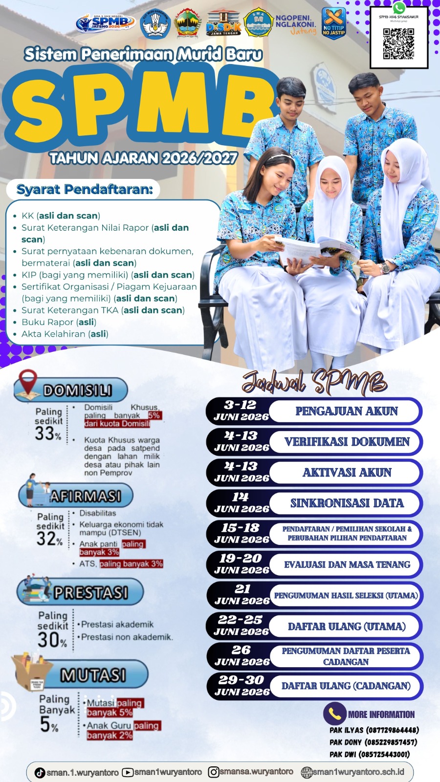 SPMB SMAN 1 WURYANTORO